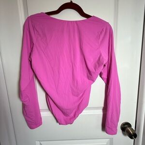 SKIMS Pink Fitted Bodysuit, size XL, new without tags